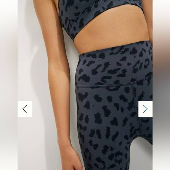 Allfenix Anthropologie Grey / Black Leo Leopard Leggings Women’s size Medium​​ - Picture 13 of 15